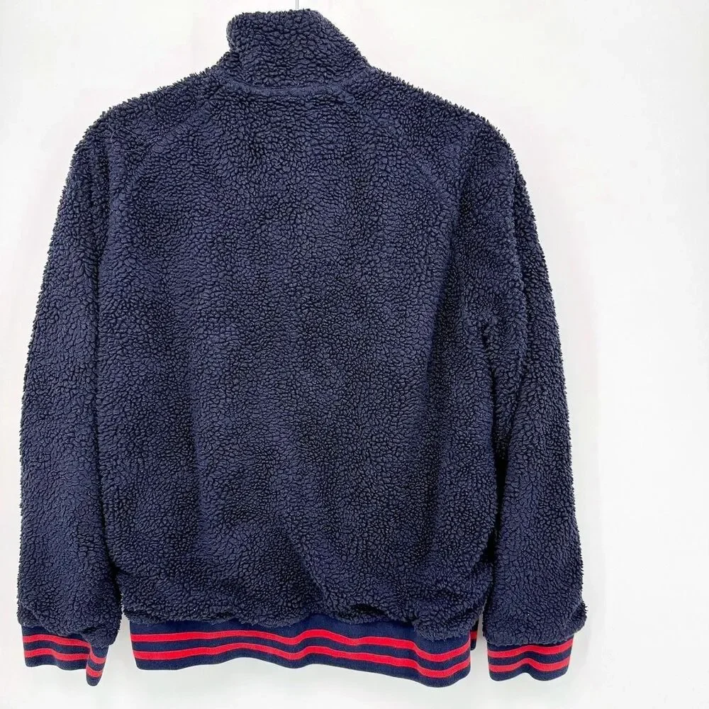 Polo Ralph Lauren Men's M Navy Blue Sherpa Teddy Jacket‎